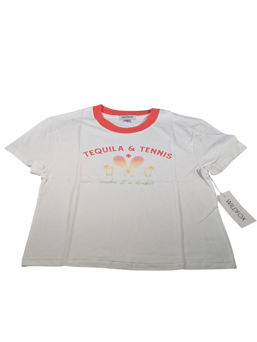 Wildfox Jamie T-Shirt Tequila & Tennis Size Small